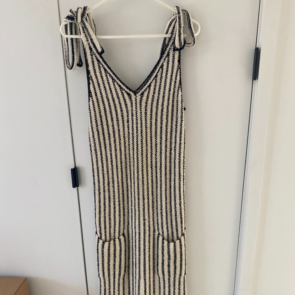 Ulla Johnson - Long Black + White Knit Dress, Size 'P' Petite